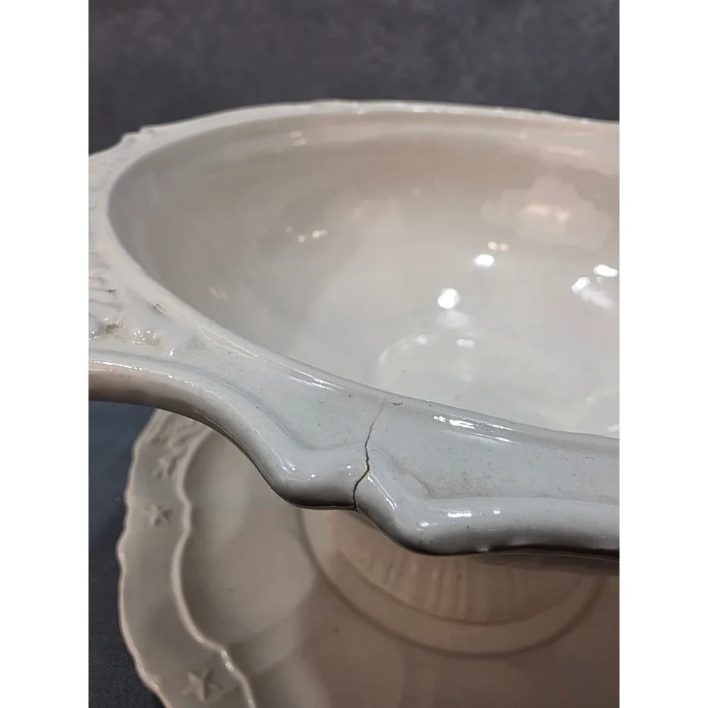 Vintage Lane & Co Van Nuys Calif Ceramic Eagle Soup Tureen Set with Ladle 1531